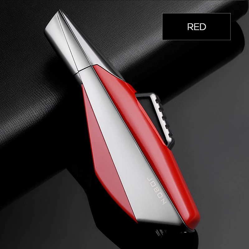 Cigarette Lighter JOBON Fashion Cigar Jet Lighter Blue Flame Windproof Refillable Gift for Friend