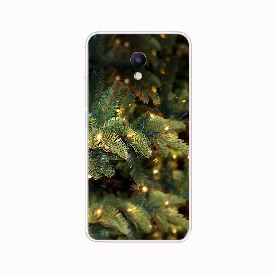 38SD Christmas holiday Tree New Year Soft Silicone Tpu Cover phone Case for Meizu M5 M5S M5C M6 M6S M6T Note Pro 7 Plus best meizu phone case brand Cases For Meizu