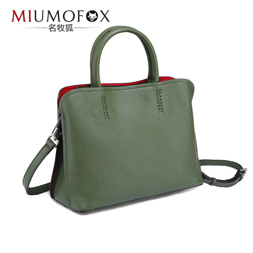 Модные новые роскошные сумки, женские сумки, дизайнерские женские ручные сумки, Большая вместительная сумка из натуральной кожи на плечо, сумка-тоут, сумка-мешок - Цвет: Зеленый