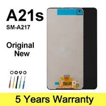 Orijinal dokunmatik ekran Samsung A217 A21s 2020 Lcd değiştirme çerçeve fiyatı ile Lcd dokunmatik ekran Samsung A217