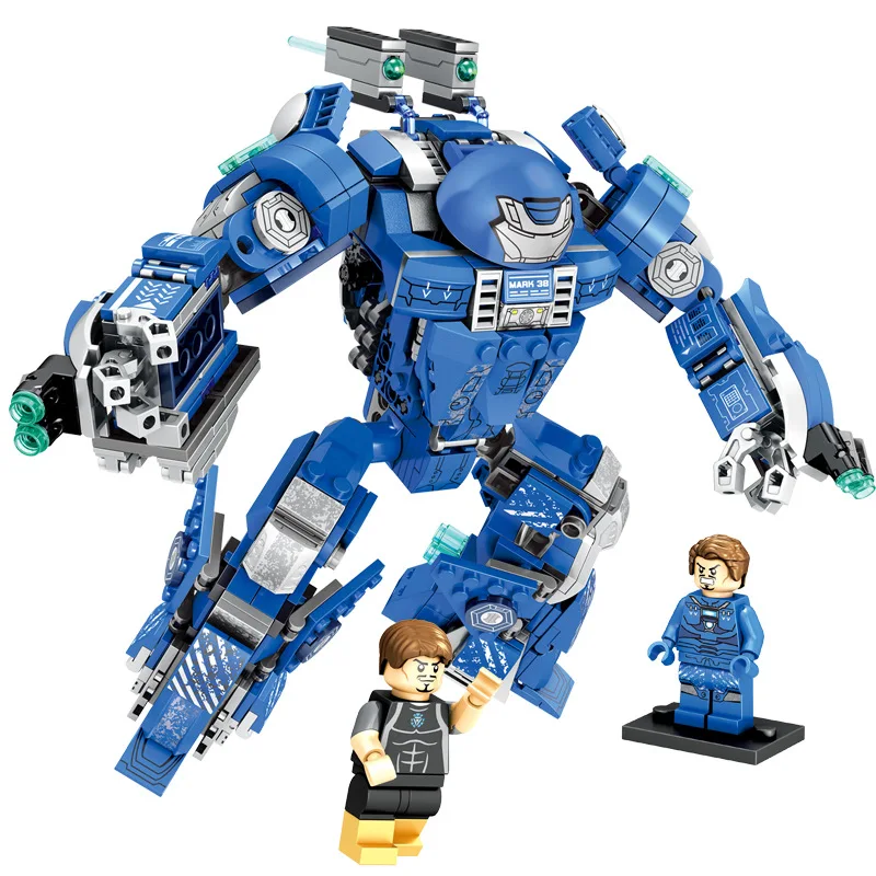

S Brand Avengers Anti-Hulk Iron And Steel Mech Deformation Robot Boy Assembled Building Blocks CHILDREN'S Toy SY1001