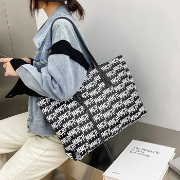 

Autumn New Big Bag Women's Bag 2020 New Fashion Fashion Net Red Shoulder Bag Letter All-match Underarm Tote Bag