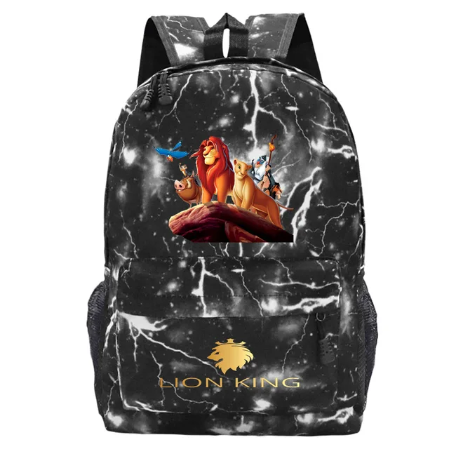 2021 New The Lion King Backpack Disney Cartoons Men Outdoor Travel Bag Laptop Bag Starry Sky Children Student School Bags Gifts 4