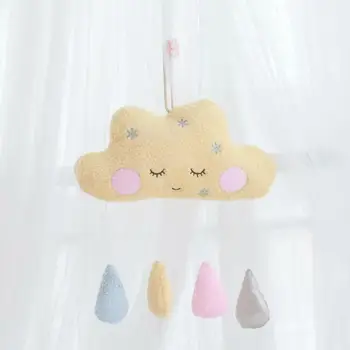 

Cute Plush Pillow Moon Stars Clouds Creative Hung Bed Canopy Cushion Birthday Gift Kids Room Family Decorations Photography Prop