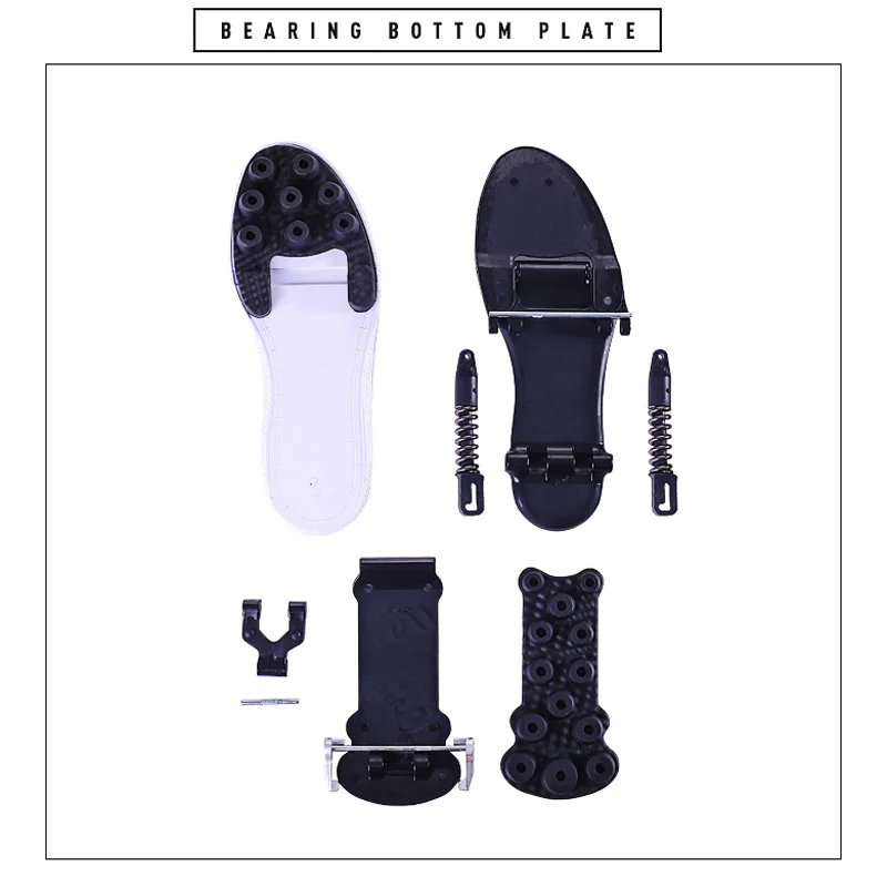 2 in 1 Adult Functional Shoes, Mechanical Spring Sports Shoes, Super Shock Proof Shoes with Adjust Switch