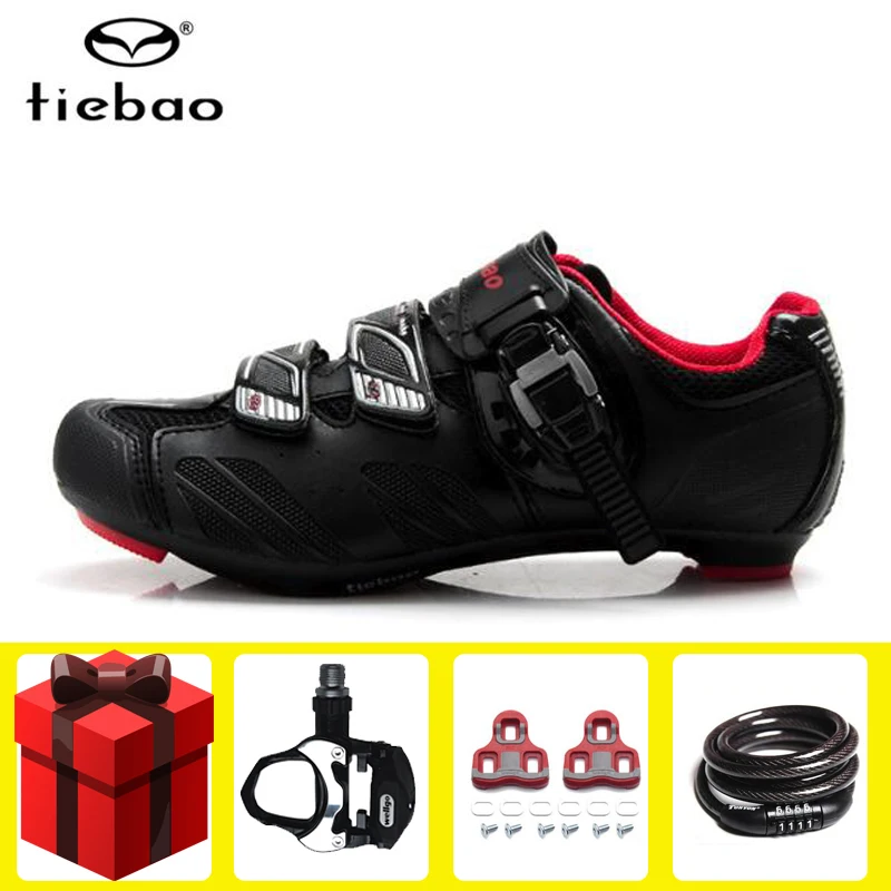 TIEBAO, обувь для шоссейного велоспорта, набор с педалью, профессиональная, самоблокирующаяся, sapatilha, ciclismo, для велосипеда, Ультралегкая, Спортивная, для гонок, мужские кроссовки - Цвет: add all