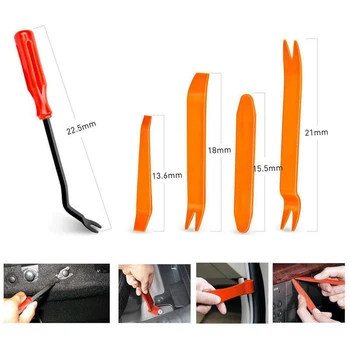 

5PCS/Set Car Panel Dash Removal Tools Auto Audio Panel Door Repairing Clip Trim Removal Pry Repair Tool With 6 Inch Screwdriver