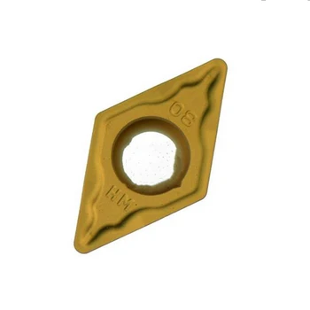 

10pcs DCMT070204 DCMT070208 HM YBC251 diamond carbide cutting inserts of cnc lathe turning tools high quality material