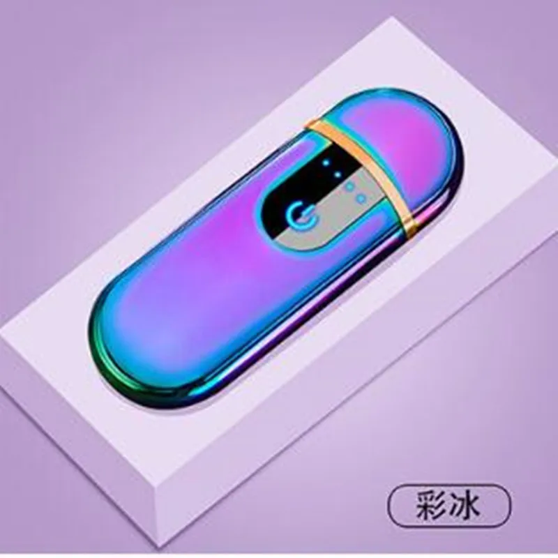 Ультратонкая металлическая Электронная зажигалка для сигарет с датчиком