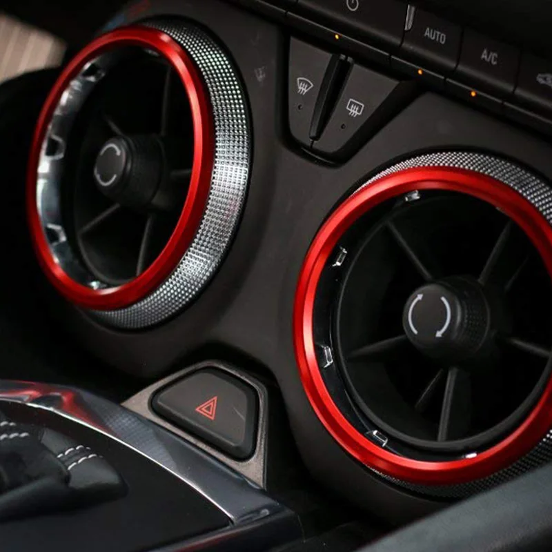 Кондиционер на выходе Вентиляционное кольцо для Chevrolet Camaro+ аксессуары для стайлинга автомобилей