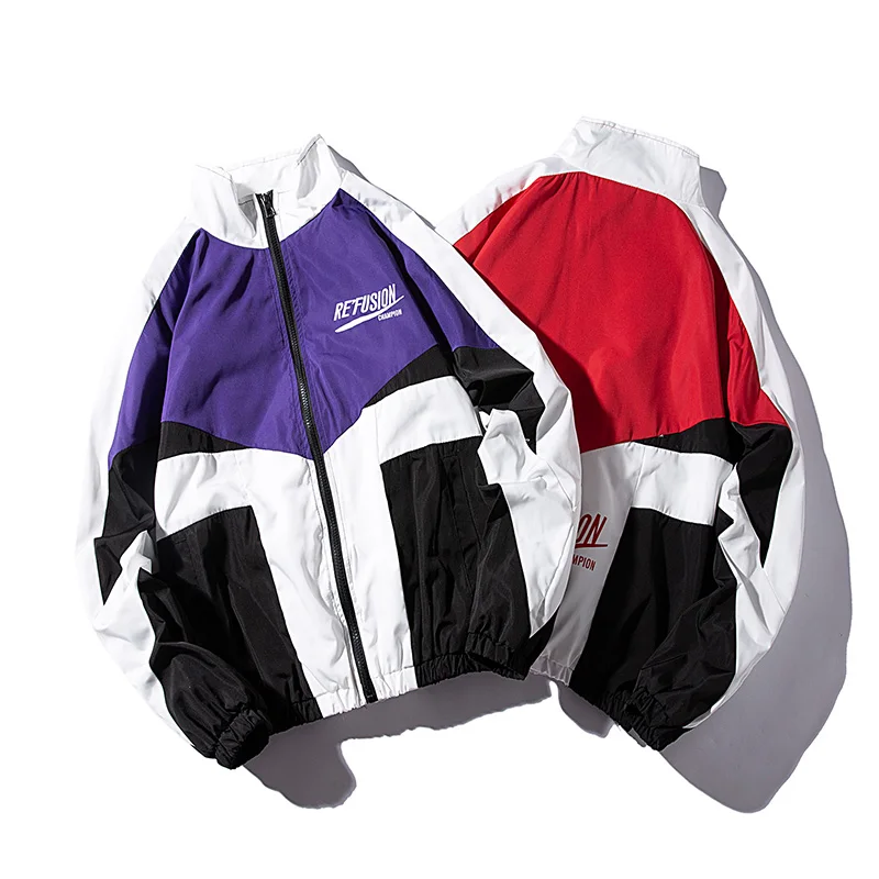 Very best  LES KOMAN Spring Autumn Men Jacket HipHop Casul Streetwear Sports Coats Windbreaker Outwear