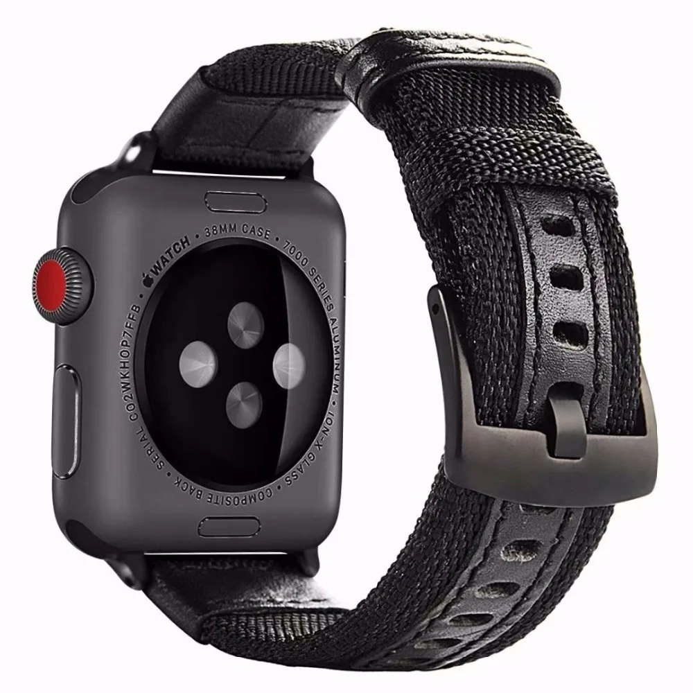 Сменный нейлоновый ремешок для apple watch 42 мм серии 5 4 3 2 1 iwatch 44 мм 40 мм аксессуары 38 мм дышащий браслет ремешок на запястье