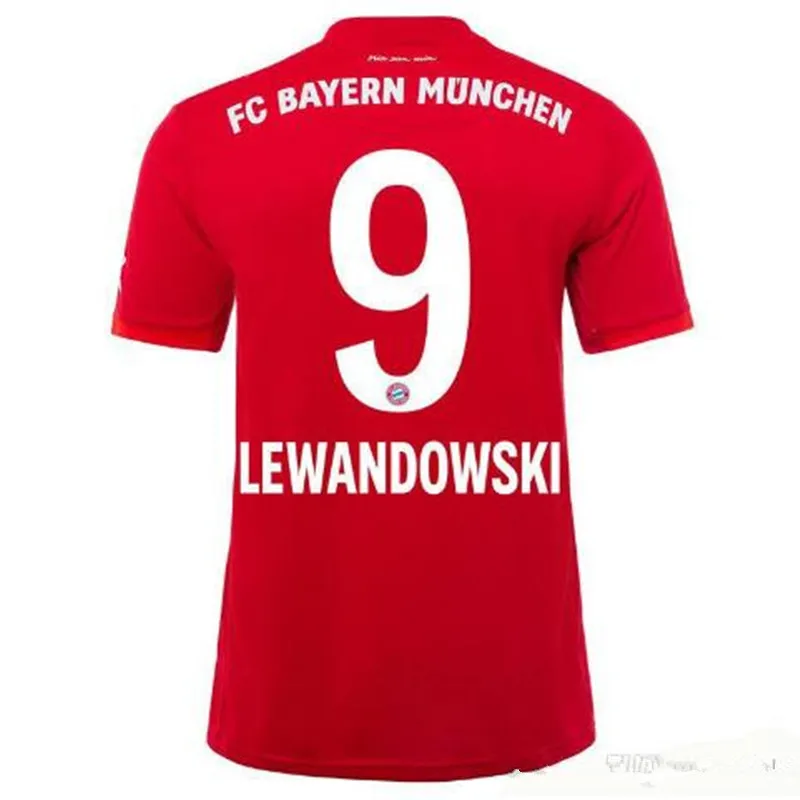 Футбольная Футболка RIBERY THIAGO HUMMELS TOLISSO KIMMICH MULLER ROBBEN LEWANDOWSKI JAMES для взрослых 19 20 - Цвет: shirt