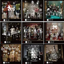 10# Рождественский Снеговик съемный домашний виниловый оконный настенный стикер Наклейка Декор Рождественский Снеговик съемный домашний винил