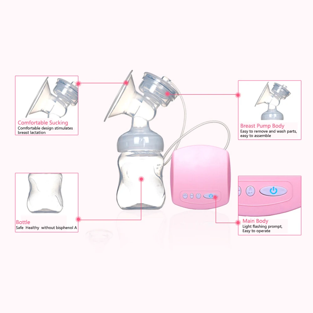 Oeak Maternal Automatic Milk Pumps Electric Breast Pump Natural Suction Enlarger Kit Breast Feeding Bottle USB Breast Pump