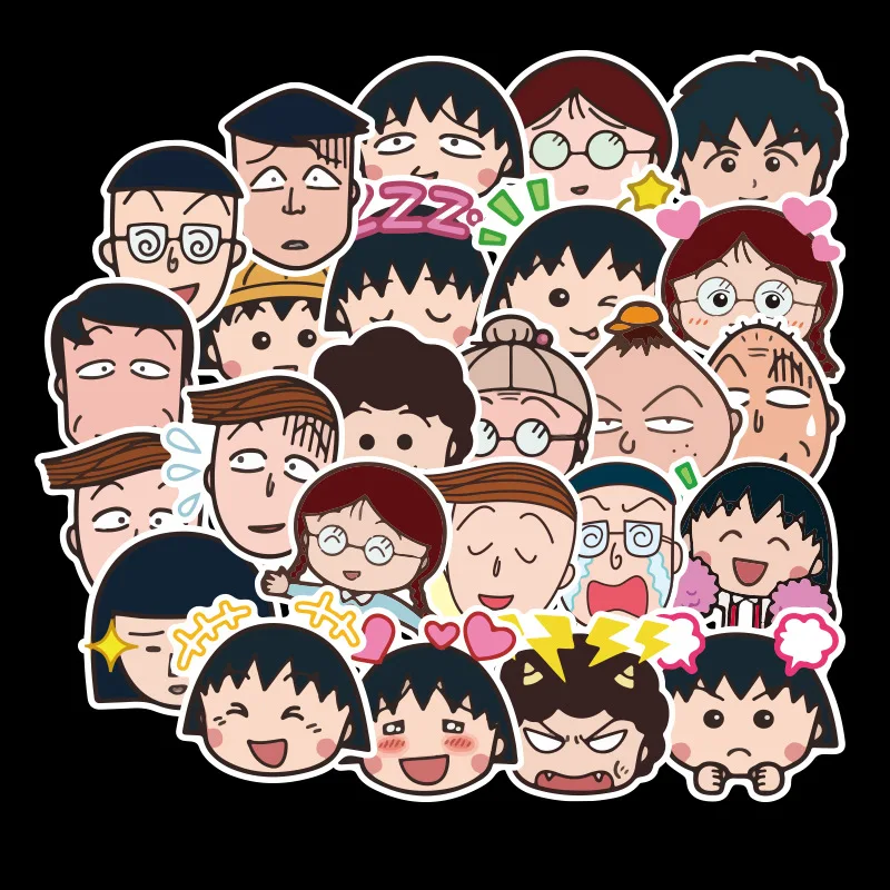 80 шт креативное милое ссамозакрывающийся крафт-Chibi Maruko-тян»; мягкие наклейки сделай сам оформление альбома, дневника Скрапбукинг ребенка стикеров канцелярских принадлежностей