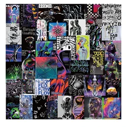 Autocollant Graffiti Punk Style Harajuku, 40 pièces, pour ordinateur portable, jouets, planche à roulettes, décoration personnalisée, moto Cool 