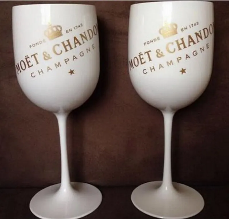 

New Plastic Wine Party White Champagne Glass MOET Wine Moet Glass One Piece Wine Cup Wine Tea Cup cups