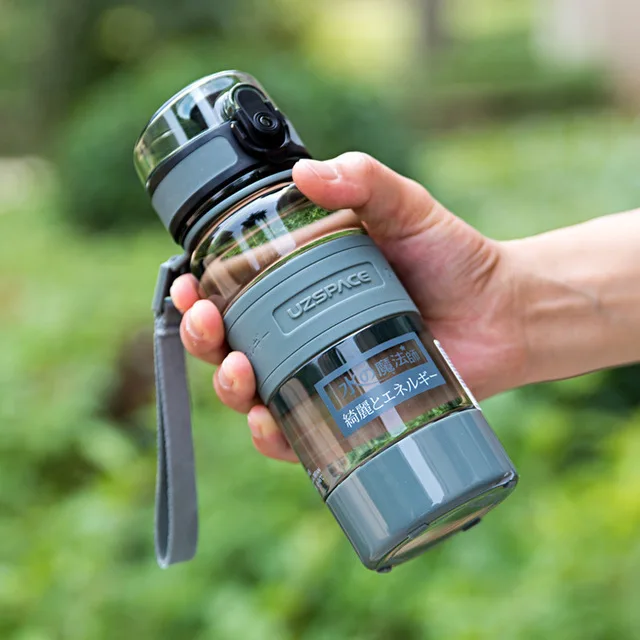 

Uzspace UZSPACE 330ml Plastic Water Bottle Students Outdoor Sports Kettle INS Car Mounted Fitness Space Cup