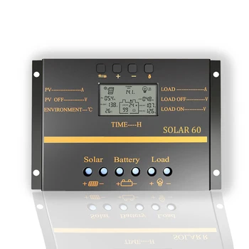 

OOYCYOO MPPT 30A 60A 80A Plus LCD Solar Panel Battery Charge Controller Regulator 12V 24V PWM