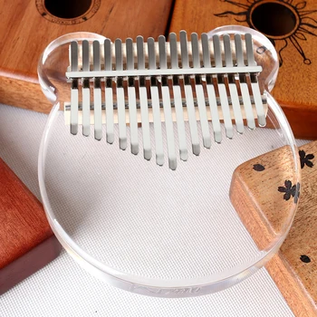 

17 keyboards Kalimba acrylic flea piano 17 keyboards transparent tuner hammer gig bag without logo calimba Mini piano