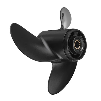 

Ship Engine Outboard Propeller 3R1W64516-0 7.8 X 8 For Tohatsu Nissan-Mercury 4-6Hp Black 3 Blades 12 Spline Tooth Aluminum Allo