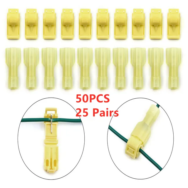 25Pairs 50PCS Yellow