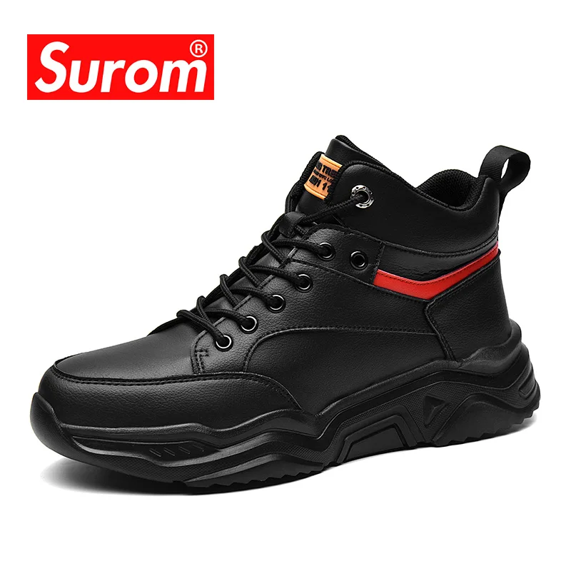 

SUROM Luxury Brand Sneakers Men 2020 Spring New Fashion Casual Shoes Outdoor Trainers Non-slip Breathable Male Shoes Adult