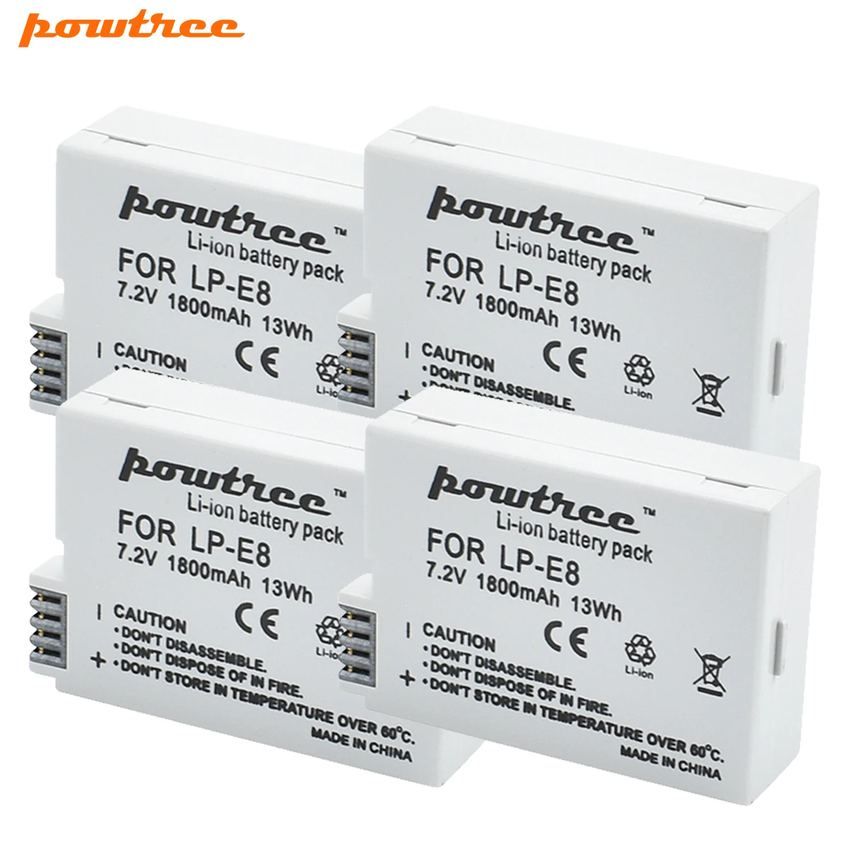 Powtree 1800 мА/ч, LP-E8 LPE8 LP E8 Батарея AKKU+ USB Dual Зарядное устройство для цифровой однообъективной зеркальной камеры Canon EOS 550D 600D 650D 700D X4 X5 X6i X7i T2i T3i