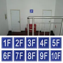 Floor-Number-Signs House for 1f-To-10f Apartment Hotel School Aluminum Hospital