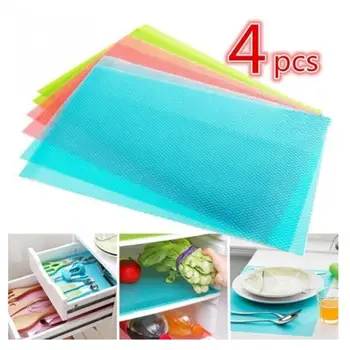 

4Pcs/set Fashion Refrigerator cover Antibacterial Antifouling Mildew Moisture Absorption Pad Refrigerator Waterproof Mats