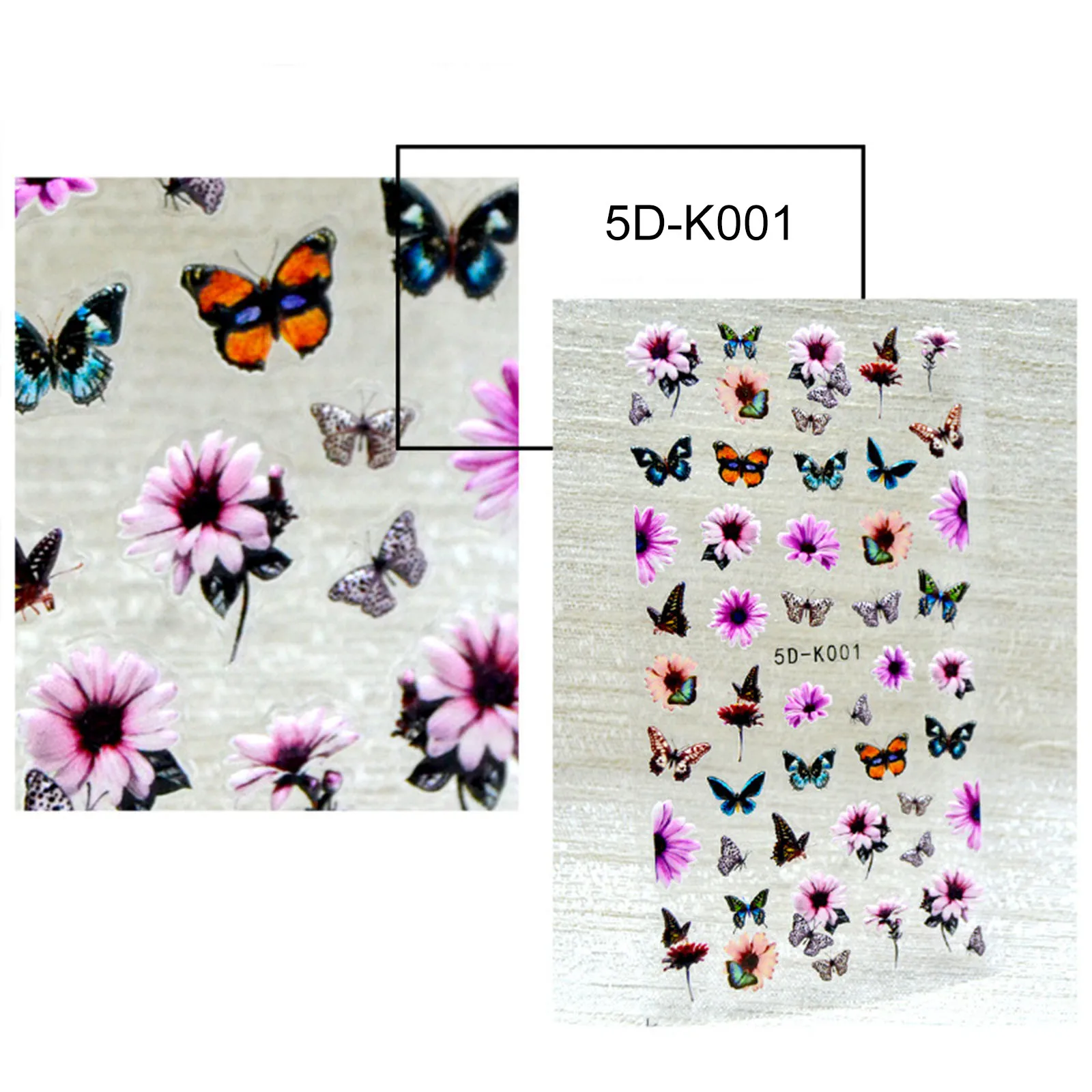 Nail Art Sticker Decals 3D Self-Adhesive Acrylic Engraved Supplies DIY Decorations for Women | Красота и здоровье