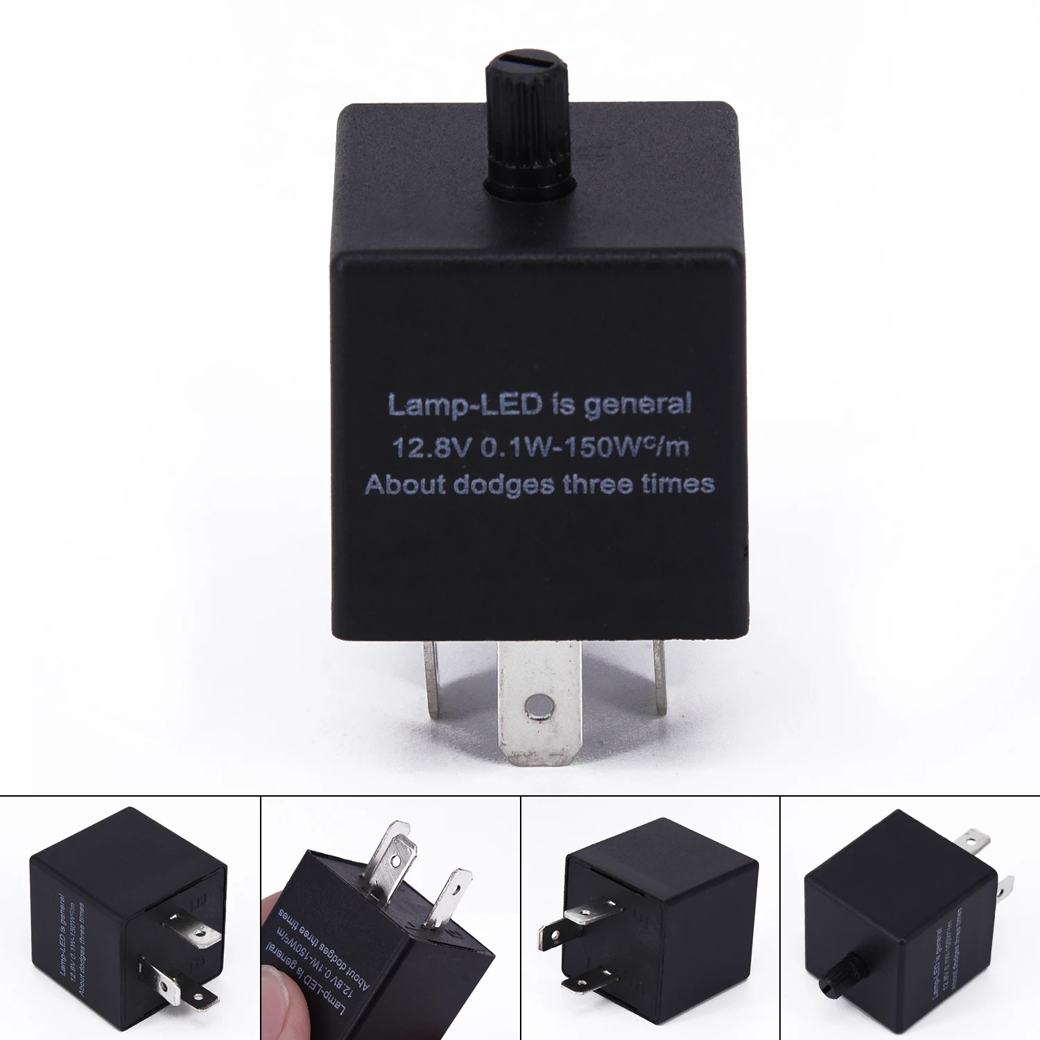 

12V 0.02-20A 3Pin LED Adjustable Electronic Flasher Relay For Turn Signal Lights