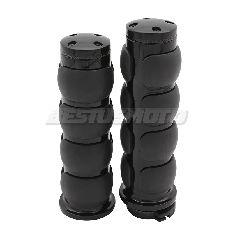 Универсальный 7/8 ''22 мм& 1" 25 мм заготовки резиновые рукоятки для Harley Honda Kawasaki Suzuki Yamaha велосипеды крейсер Чоппер на заказ