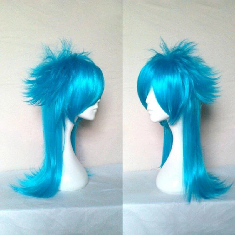 HAIRJOY драматического убийцы DMMD серагаки Аоба косплей костюм вечерние парик два тона синий Ombre синтетические волосы