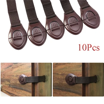 

CYSINCOS 10Pcs Kids Infant Security Lock Restrictor Prevent Falling Lock Baby Safety Lock Multifunction Housedhold Children Care