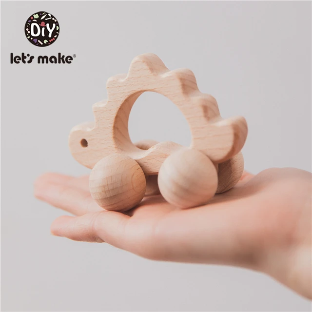Wooden toy Car Shape Organic Beech For Babies Teether Kids Brain Game Toys Handmade Crafts Christmas Gift Cognitive Infants Toys 3