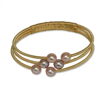 

NYMPH natural freshwater pearl bracelet real natural pearl bracelets for lover Classic fashion S324