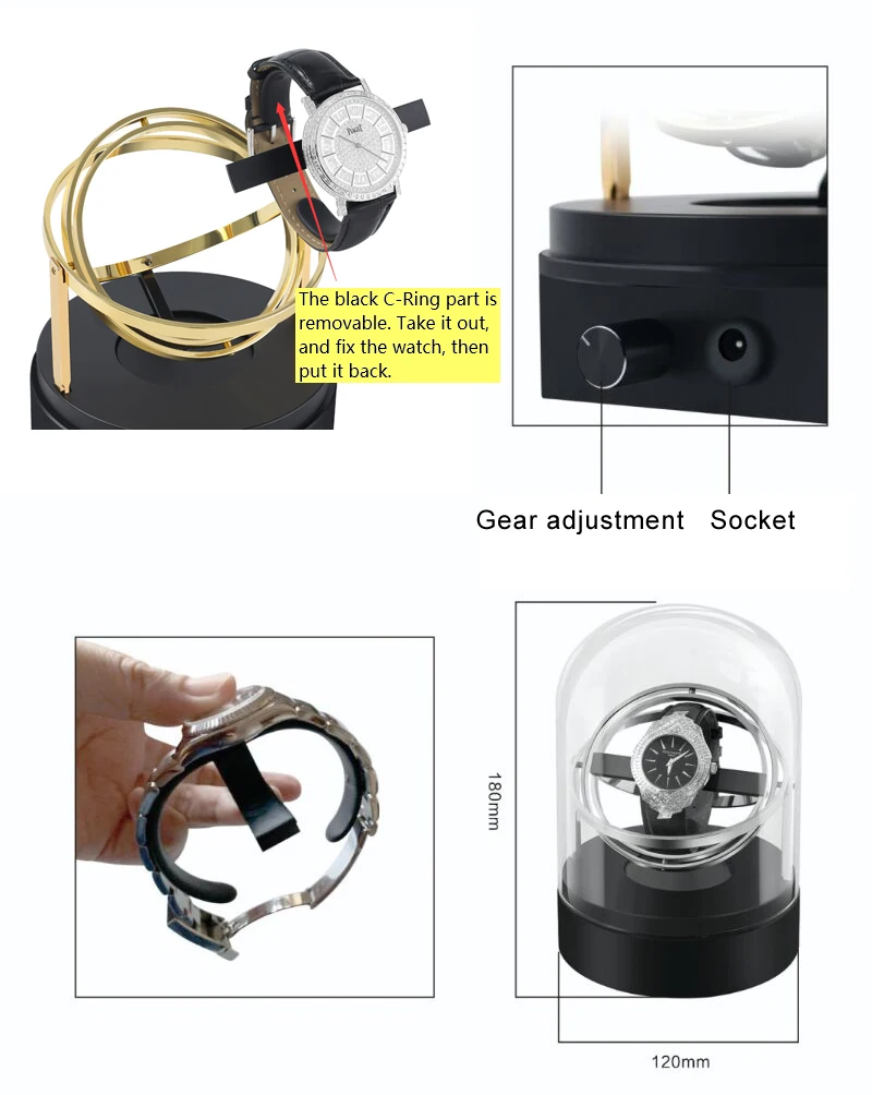 Новое поступление одноцилиндровый сматыватель для автоматических часов FRUCASE