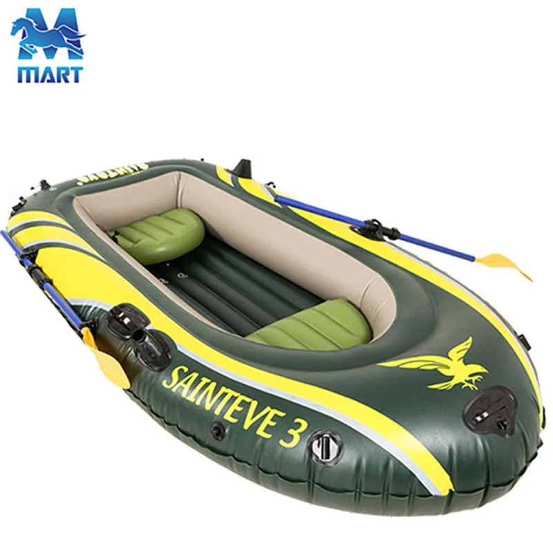 

Wholesale Single Person Double Three Inflatable Kayak Inflatable Boat Thick Rubber Fishing Boat with Seat Cushion Inflatable Boa