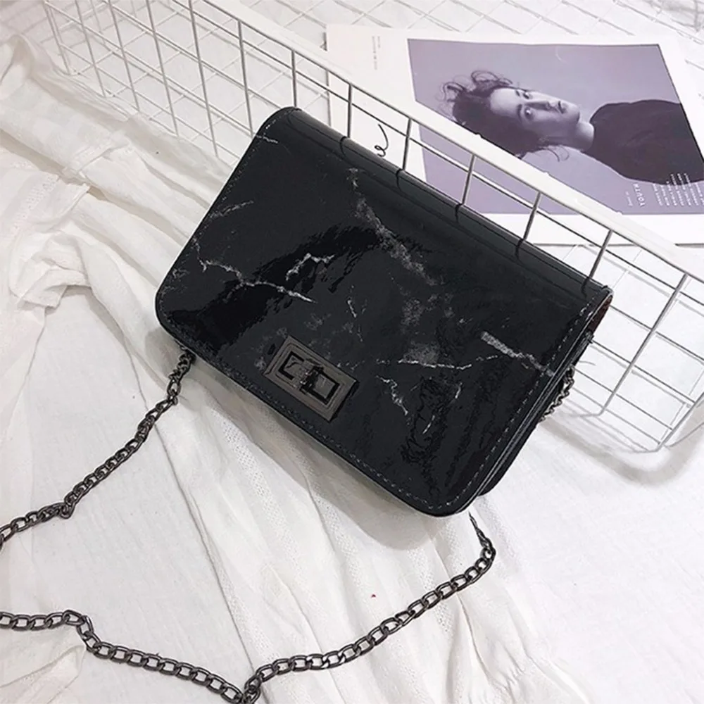 Women Marble Pattern Shoulder Bag Lock Buckle Wild Messenger Small Square Bag Marble white bag Designer Handbags High Quality
