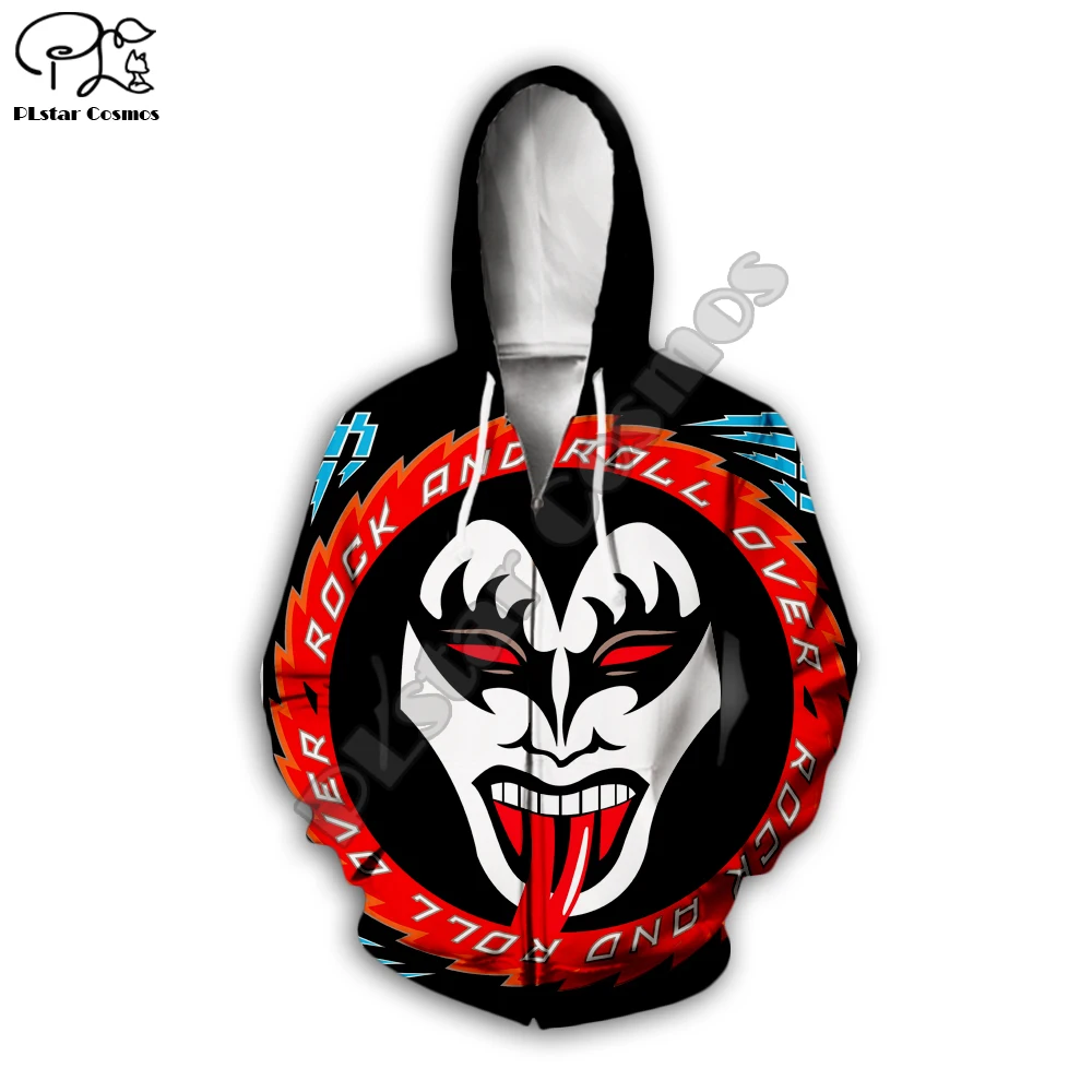 BAND KISS Rock& Roll All Nite вечерние 3D толстовки с капюшоном для мужчин и женщин, новая модная толстовка с капюшоном, пуловер с длинным рукавом, стиль-8