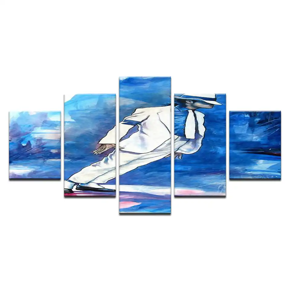 Moderno Pop Musica Super Estrella Michael Jackson Foto Lienzo 5