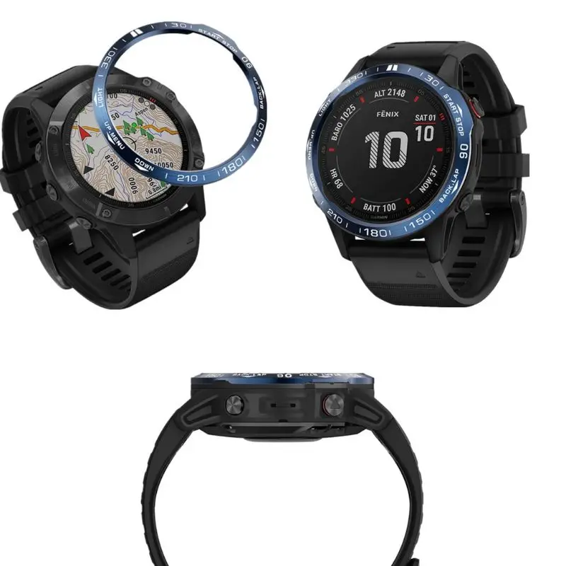 Против царапин металлический ободок кольцо клейкая Крышка Замена для garmin Fenix 6/Fenix6 Pro/Fenix 6 сапфир классический Смарт часы Acce
