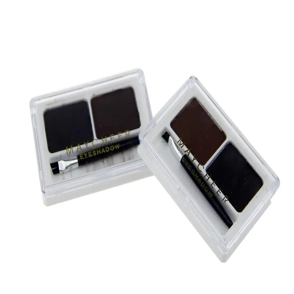 2 Color Mix Natural Eyebrow Powder Eye Brow Enhancer Eye Shadow With Brush Eyes Cosmetics Makeup Maquiagem Maquillaje 2 Color Mix Natural Eyebrow Powder Eye Brow Enhancer Eye Shadow With Brush Eyes Cosmetics Makeup Maquiagem Maquillaje