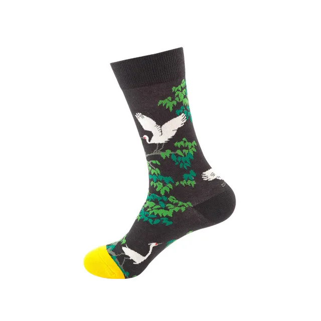 40 стилей счастливые мужские носки зима-осень смешное искусство платье носки цвет много Мужская мода носки набор принт Ван Гог искусство носки 1 пара