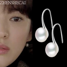Dominated Women New Fashion Pearl Earrings Personality Metal Geometry Water Drop Exaggerated Drop Earrings Types Jewelry