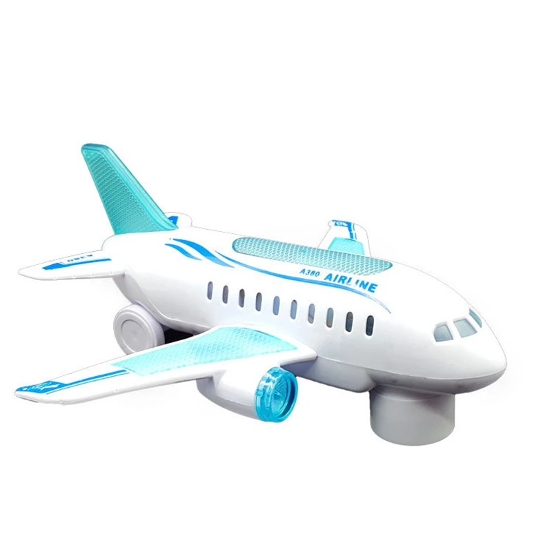 Модель Airbus игрушки Электрический самолет милый прочный самолет игрушки Музыка Светодиодный вращаться Дети мигающие Мультяшные самолеты
