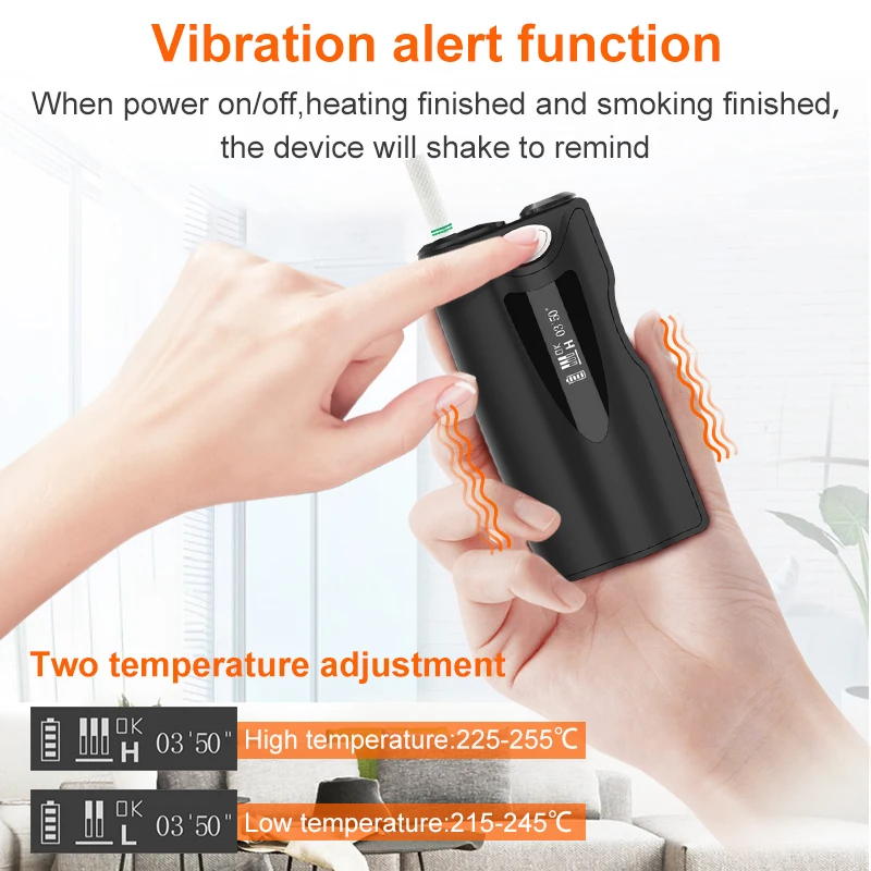 Günstig Wärme Nicht Brennen IQO S und glo Zigarette Sticks Heizung Elektronische Zigaretten Gerät 1600mAh eingebaute Batterie mit OLED display