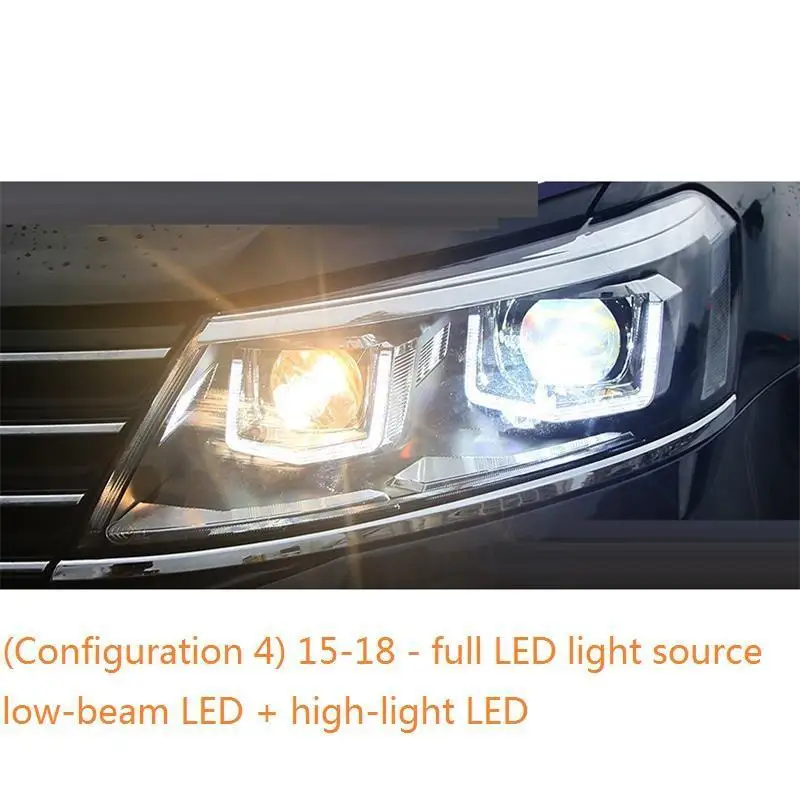 MODEL E Led para Авто дневные ходовые фары внешние автомобильные аксессуары фары автомобильные фары в сборе 15 для Volkswagen Lavida - Цвет: MODEL E
